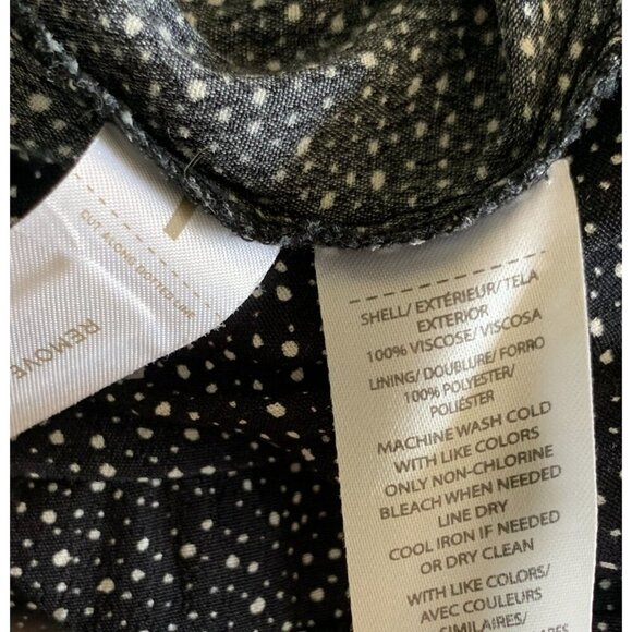 LOFT Plus Size Short Sleeve Jumpsuit Black & White Dot Print Fully Lined Size 20 - Picture 6 of 6